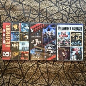 Horror Movie Collection DVDs Final Destination Masters Of Terror 16 Movies Total